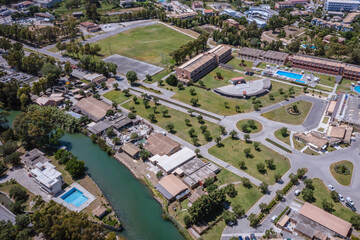Obraz premium Resort on border between Moraitika and Messonghi villages on Corfu Island, Greece