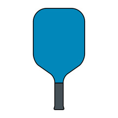 Pickleball racket sport, indoor paddle icon, web flat symbol vector illustration