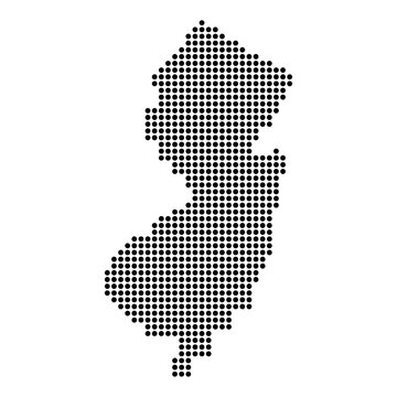 recommend clip art: New Jersey map, united states of america. Flat concept icon symbol vector illustration