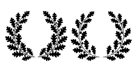 Oak wreath with acorns