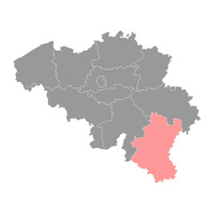 Fototapeta premium Luxembourg province map, Belgium provinces. Vector illustration.