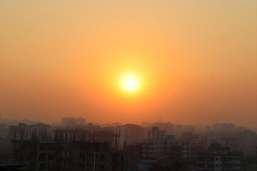 The setting sun is a beautiful natural phenomenon that occurs when the sun dips below the horizon, signaling the end of the day. As the sun sets, the sky often becomes a canvas of vibrant colors.