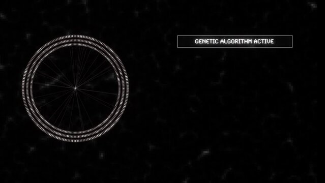 Genetic Algorithm Simulation: A Pseudo-Visualization of Evolutionary Computing with Black Background and White Font
