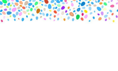 easter eggs border frame colorful background