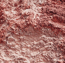 Red Rock Wall. Close up isolated photo of rich golden colored geometric mountain wall for industrial background texture abstract