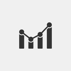 Analytics vector icon illustration sign