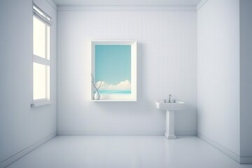 Obraz na płótnie Canvas Minimalist bathroom