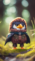 Fototapeta premium 3D Eagle In the forest