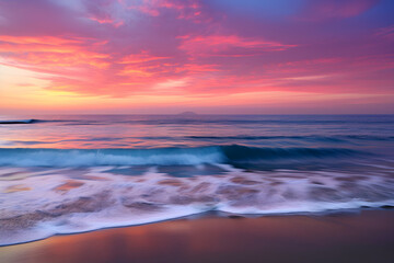 Fototapeta premium Whispers of the Ocean - AI Generative