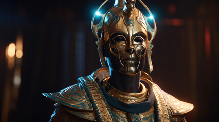 Obraz premium Egyptian God Osiris - God of the afterlife