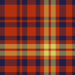 orange yellow blue plaid