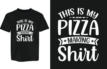Fototapeta premium Pizza Typography design for tshirt, mug, sticker, fast food pizza typography design