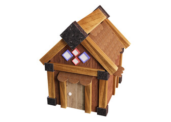 stylized 3d house design