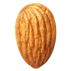 Close-up of delicious almond cut out