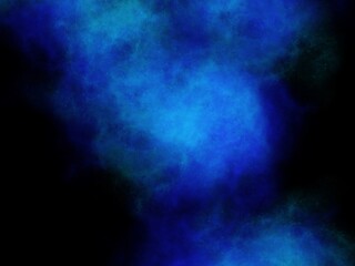 Bright blue mist on a black background, used for various graphic elements or photo editing.