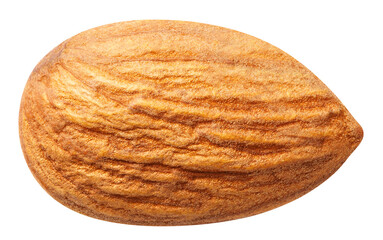 Close-up of delicious almond cut out