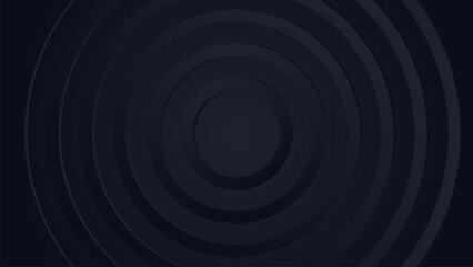 Black circles with shadow. Abstract background. Template for design, advertising, website, interface, poster, brochure.