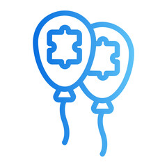 Obraz premium ballons gradient icon