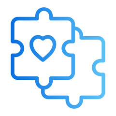 jigsaw gradient icon