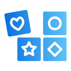 cubes gradient icon