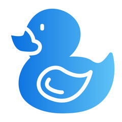 Obraz premium rubber duck gradient icon