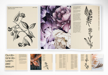 Brochure with Champagne Accents