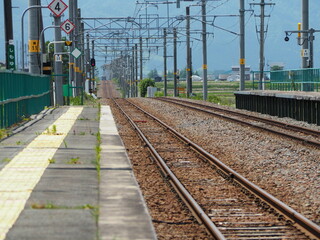 Fototapeta premium 秋田 羽越本線 下湯沢駅
