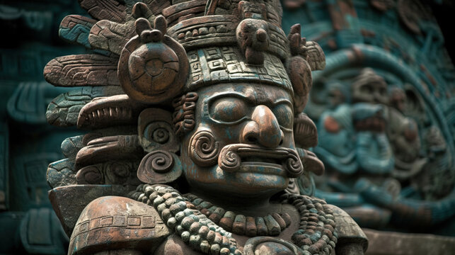 Aztec God Tlaloc - Rain and fertility god