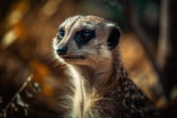 Fototapeta premium lovely meerkat. Generative AI