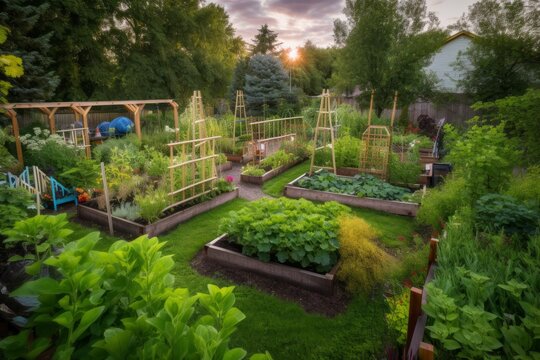 Garten, Gemüse, Frühling, Anbau, Gemüseanbau, Hochbeet, Hochbeete, frisch, Beet, Beete, Kohl, Bohnen, Salat, züchten, garten, gärtnern, bauernhof, gemüse, anbau, grün, im freien, bio, pflanze,