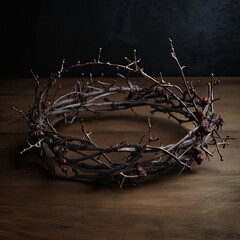 Fototapeta premium Crown Of Thorns, generative ai