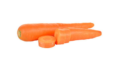 fresh carrots isolated on  transparent png