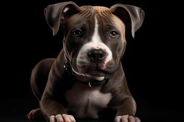 American Staffordshire Terrier, puppy American Staffordshire Terrier. Generative AI