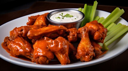 chicken wings with sauce