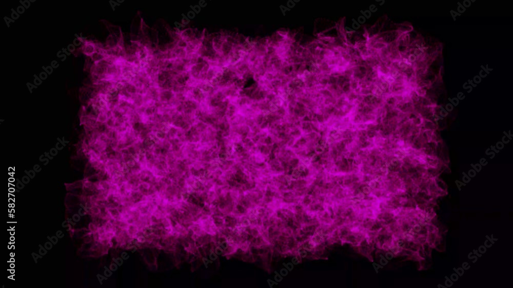 Poster a rapid erratic chaotic stream of pink particles. abstract fractal light background. 60 fps 3d rende