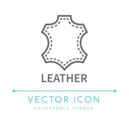 Leather Jewelry Craft Materials Line Icon