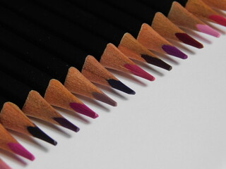 close up of pencils