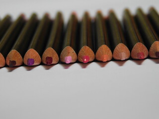 close up of pencils