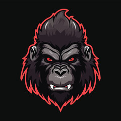 gorilla logo vector