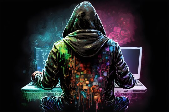 The Art of Code: A Cloaked Programmer's Perspective-Illustration