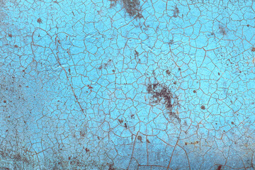 Old metal plate with rust and cracks for background images and textures