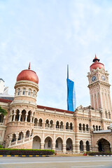 Fototapeta na wymiar The architecture of Merdeka Square in Kuala Lumpur