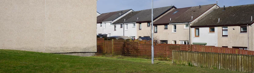 Fotobehang Council houses in poor estate with high populations and many social welfare issues © Richard Johnson