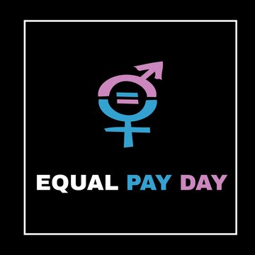 Equal pay day, male, female, payday, equality, symbol, icon, sign, 3d, woman, illustration, gender, love, vector, couple, cross, arrow, button, money, shape, lesbian, sexual, concept, relationship, pl