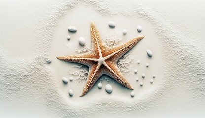 Fototapeta na wymiar Starfish on the Sand