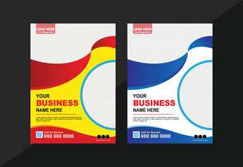 Business flyer design template, modern design, perfect for creative professional business