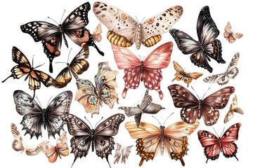 collection of butterflies