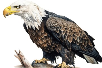 Obraz premium bald eagle isolated on white