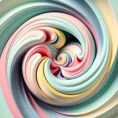 Pastel paint swirl, Generative Ai