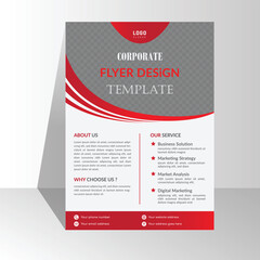 modern creative corporate abstract red black gradient business flyer and brochure design template.